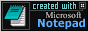 first made in notepad